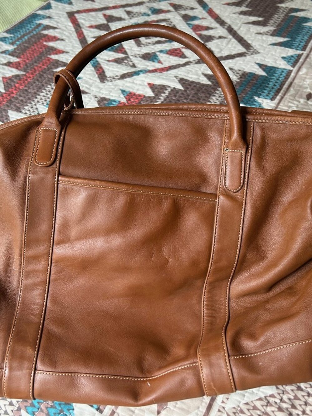 COACH Vintage Cabin Bag 503L Leather Travel Duffel Bag ferom the 1970's.